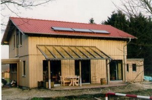 Ein Haus in Holzrahmenbauweise in Nienburg Liebenau